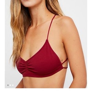 Free People Red Bralette Size M/L